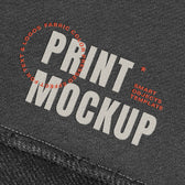 Fabric Print Logo Mockup
