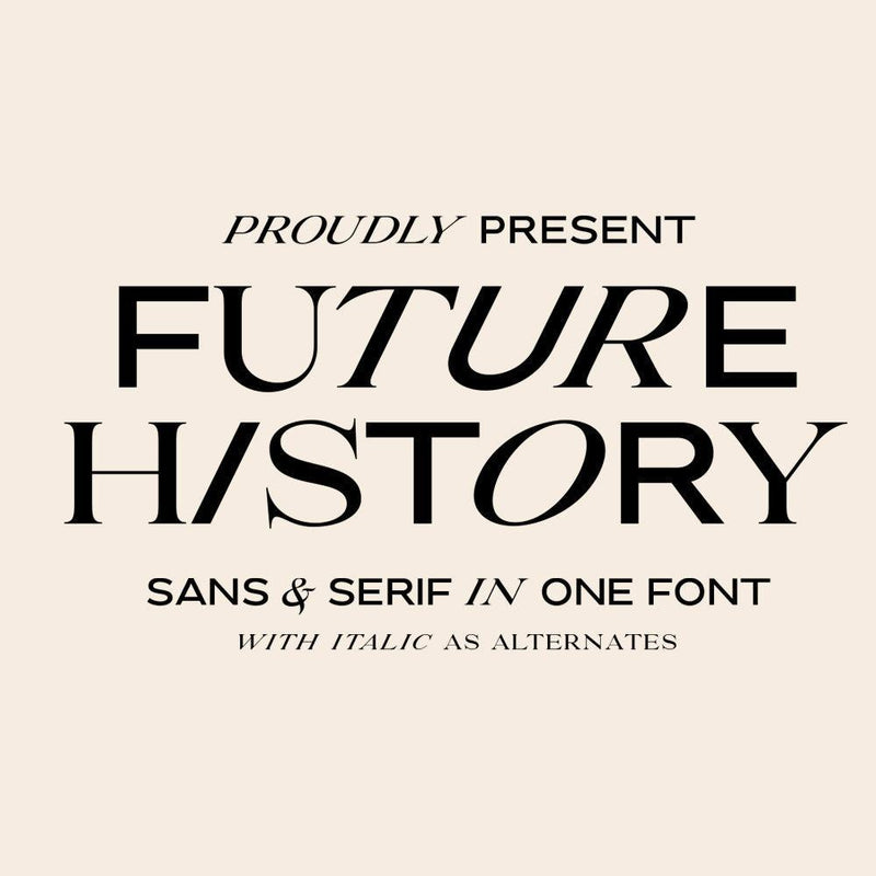 Future History - 2 in 1 Font