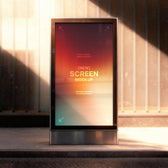 Golden Hour Digital Sigange Mockup