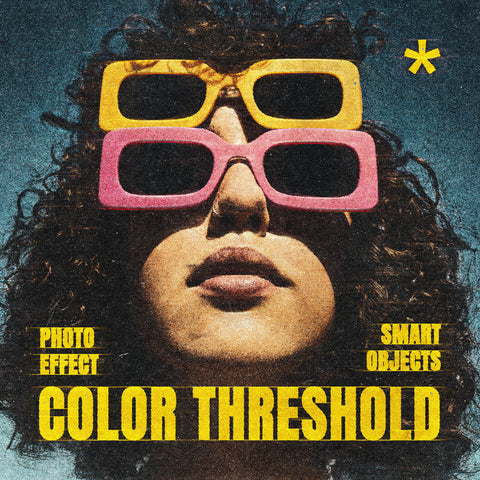 Grainy Colored Threshold Photo Effect