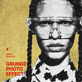Grunge Halftone Photo Effect