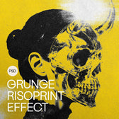 Grunge Risoprint Photo Effect
