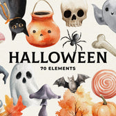 Halloween Watercolors Collection
