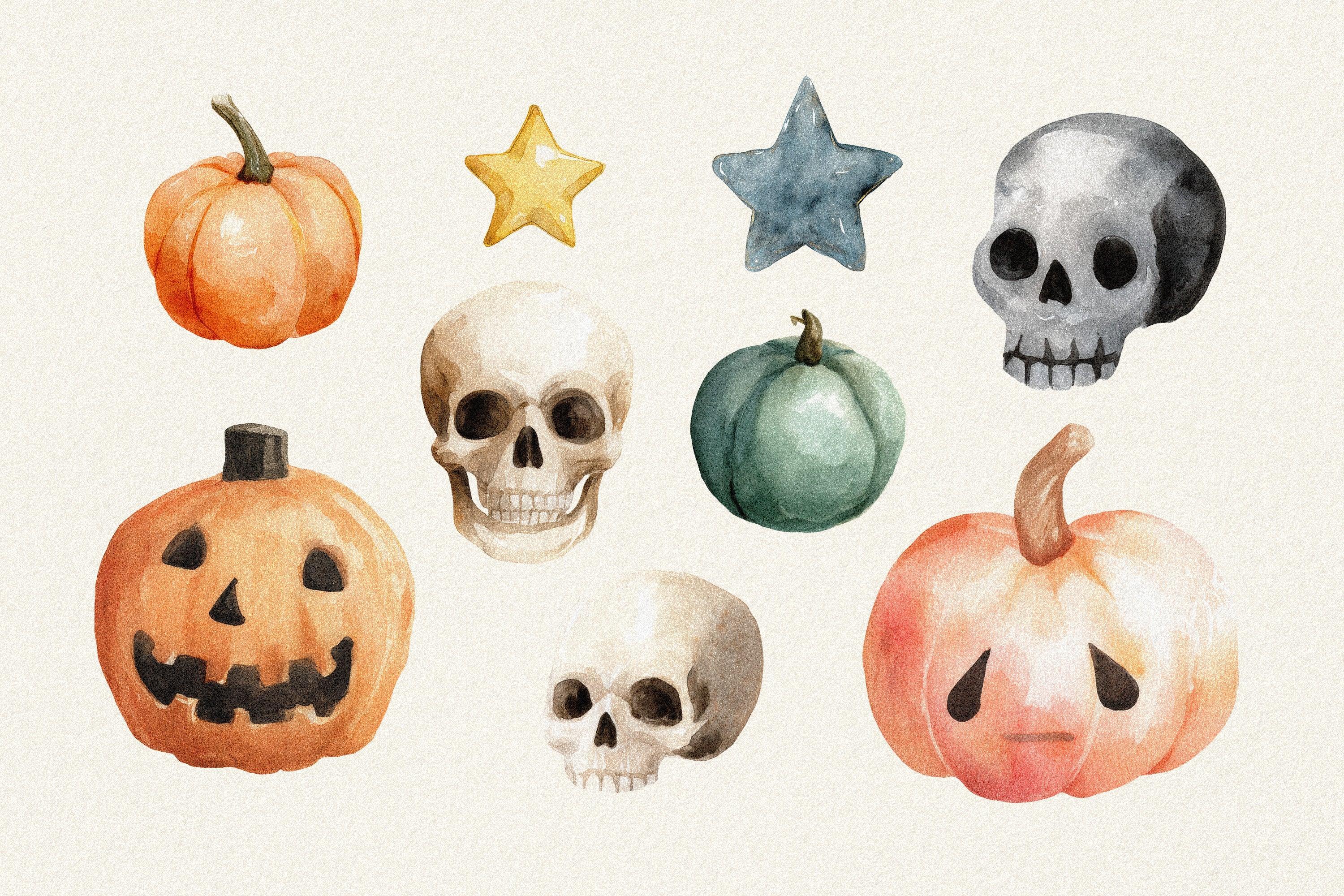 Halloween Watercolors Collection - Pixelbuddha 6.jpg