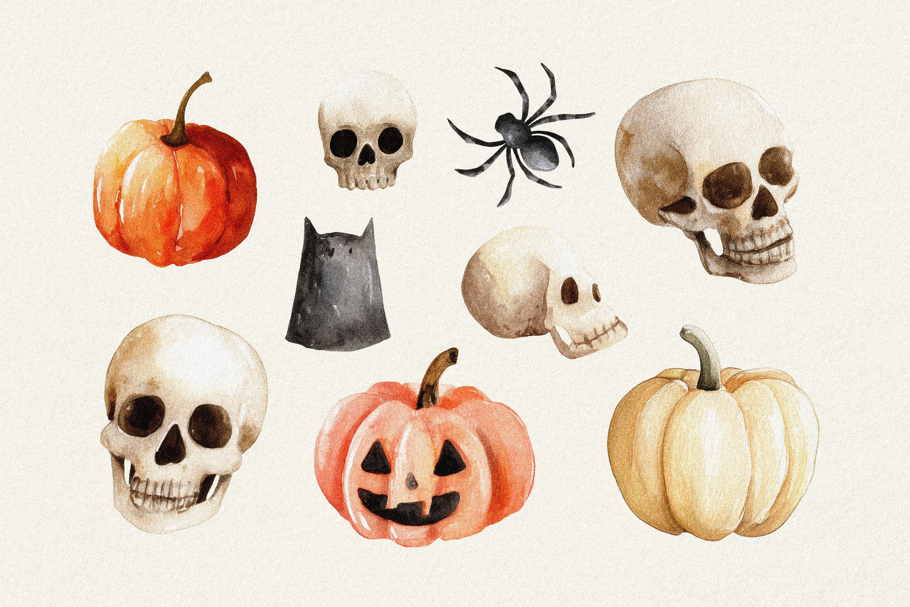 Halloween Watercolors Collection - Pixelbuddha 7.jpg