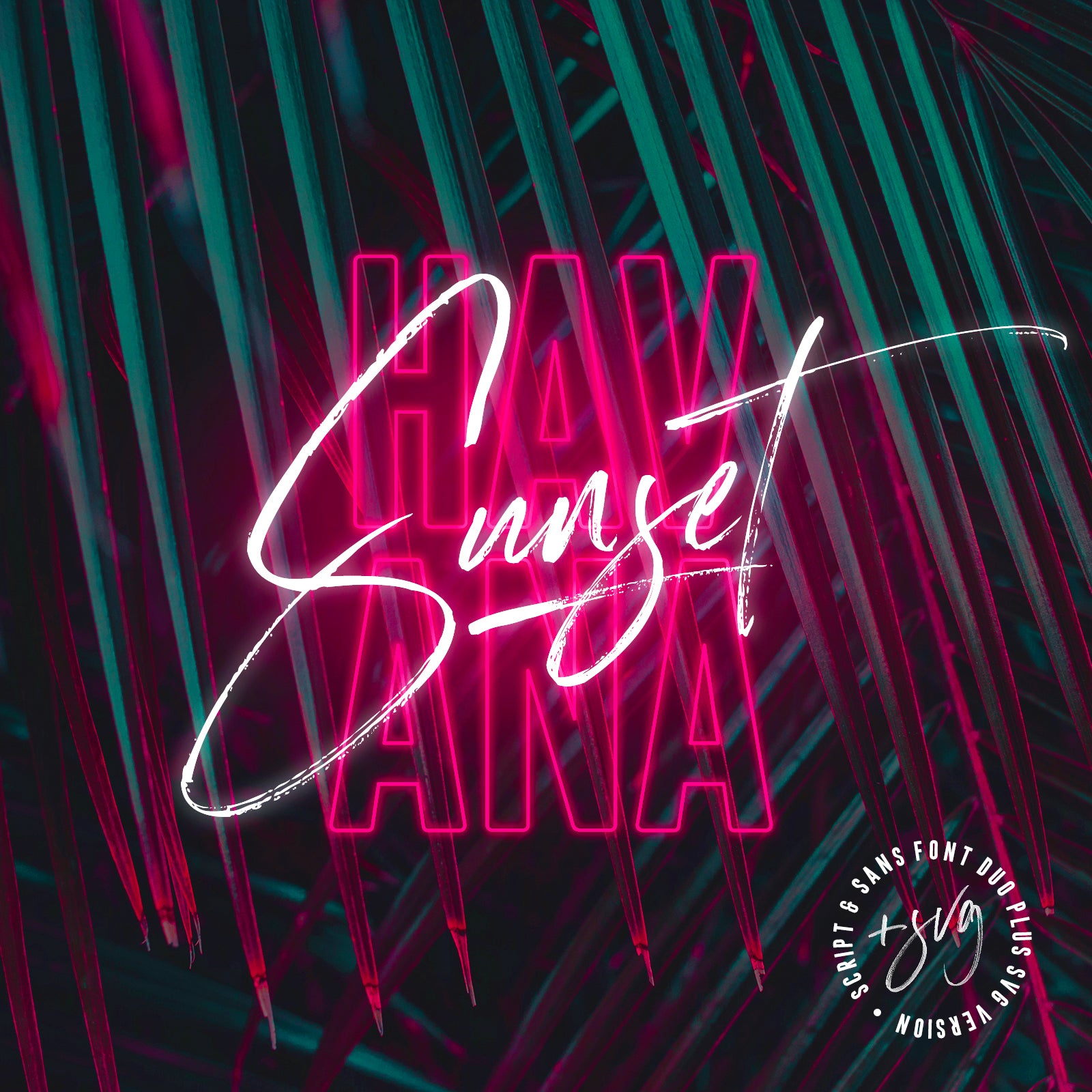 Havana Sunset Font Duo + SVG - Set Sail Studios 1.jpg