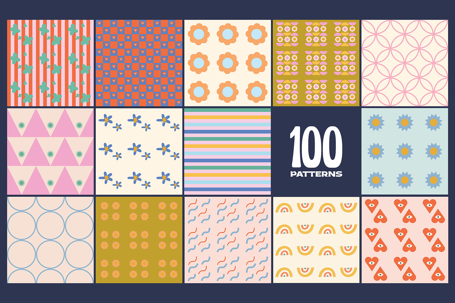 200 Vector Mosaics & Patterns