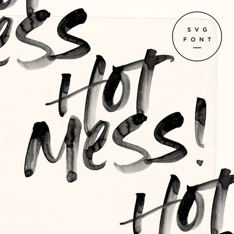 Hot Mess SVG Font