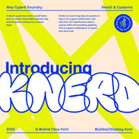 Knerd Bubble Font