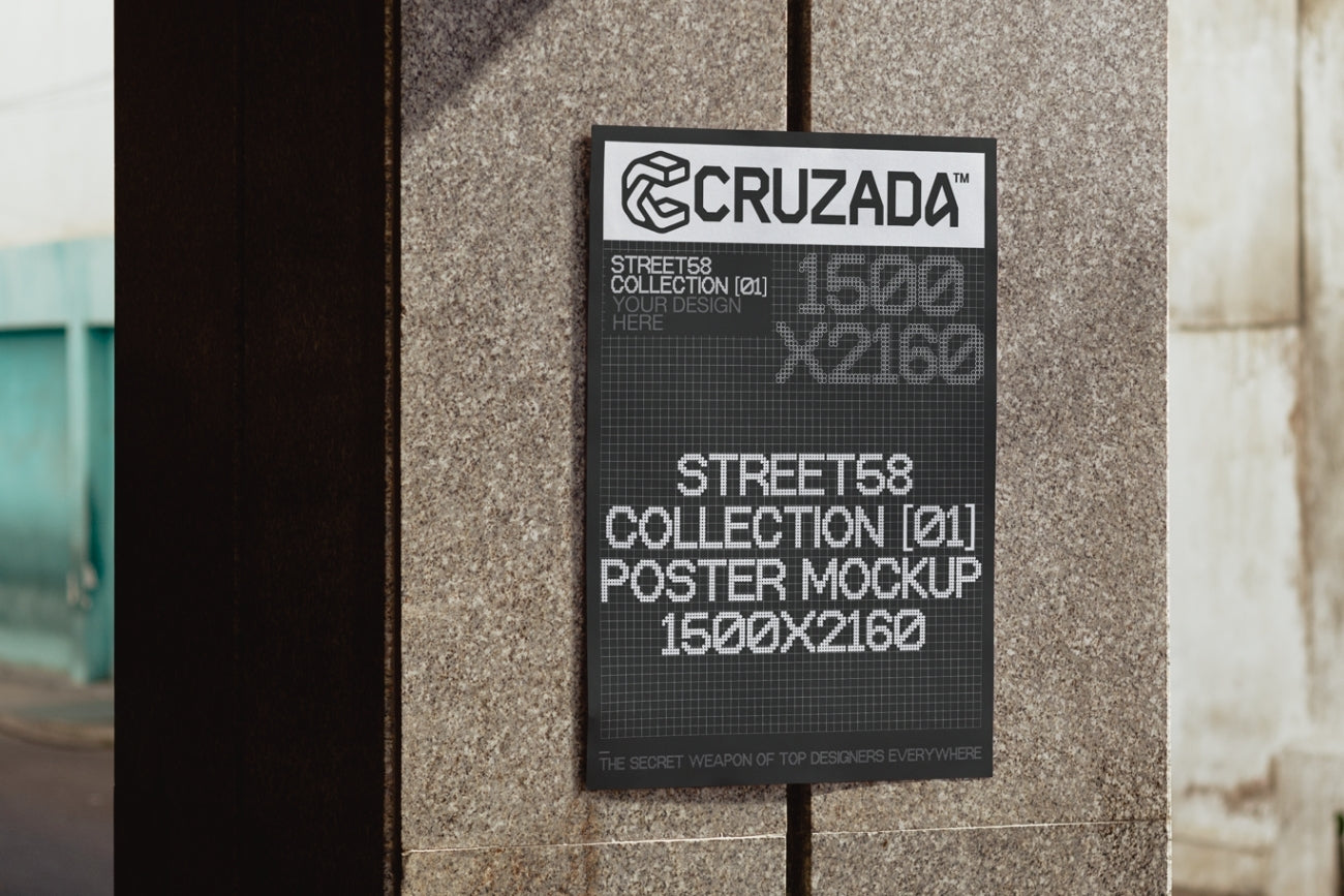 Poster and Card Mockups Street 58