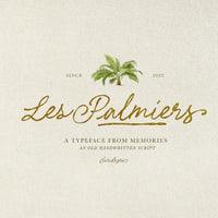 Les Palmiers - Handwritten Script
