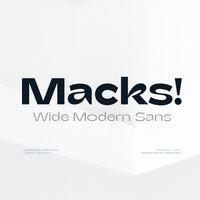 Macks - Wide Modern Sans
