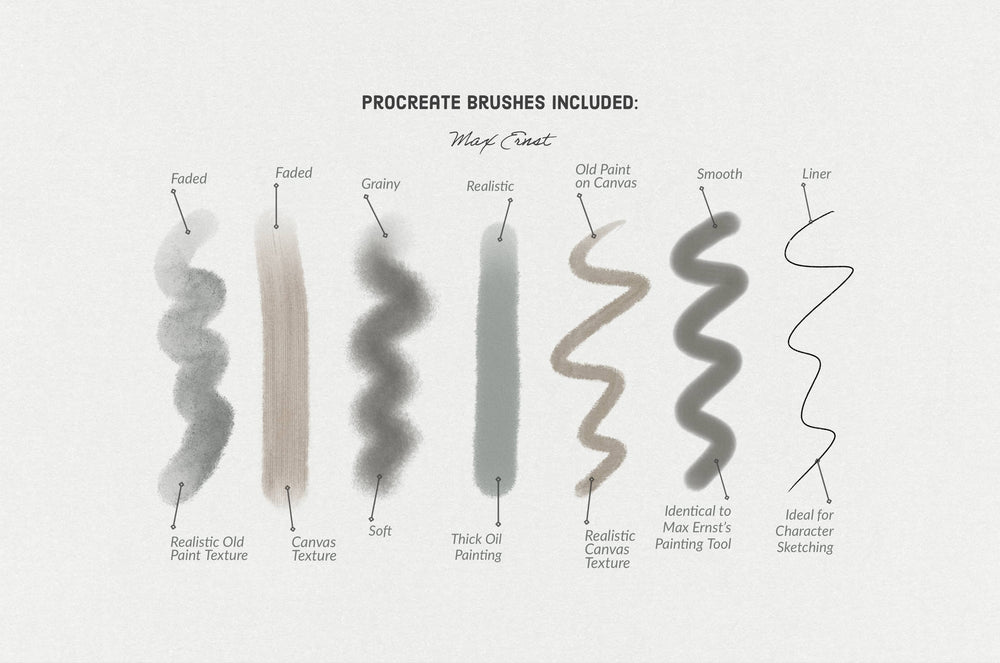 Max Ernst Procreate Kit by Digi Life – Studio 2am