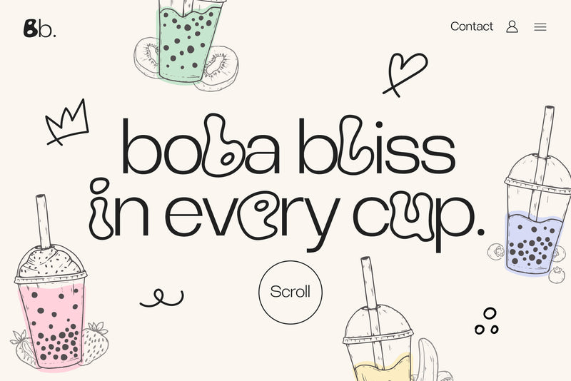 Mocha Bubble + Sans Font Duo