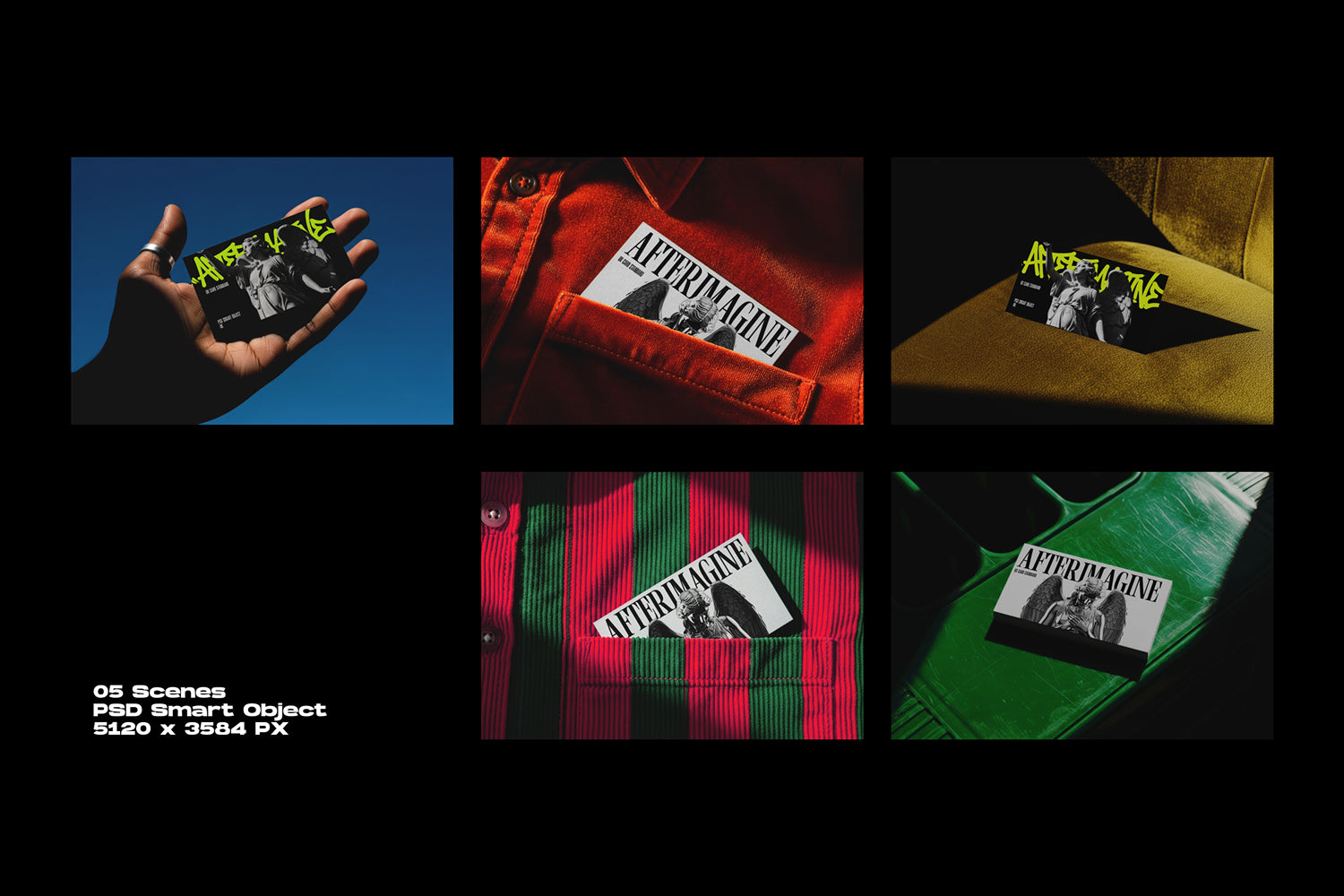 Modern Minimal Business Card Mockups - Afterimagine 6.webp