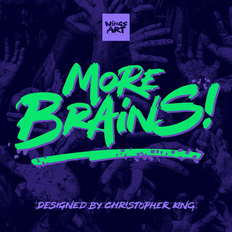More Brains! Retro 80s VHS Horror Font