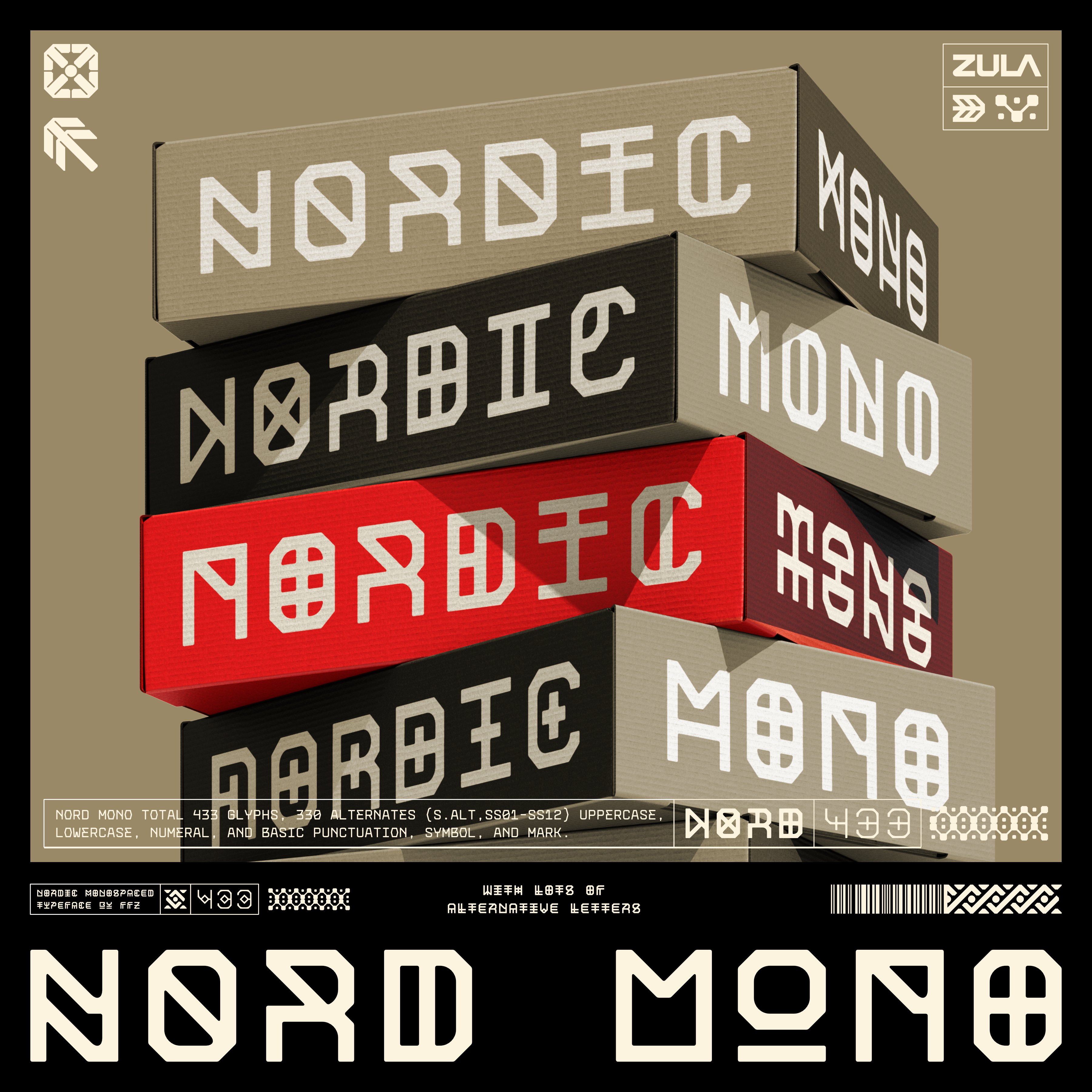 NORD MONOSPACED TYPEFACE FAMILY - Font For Zula™ 1.png