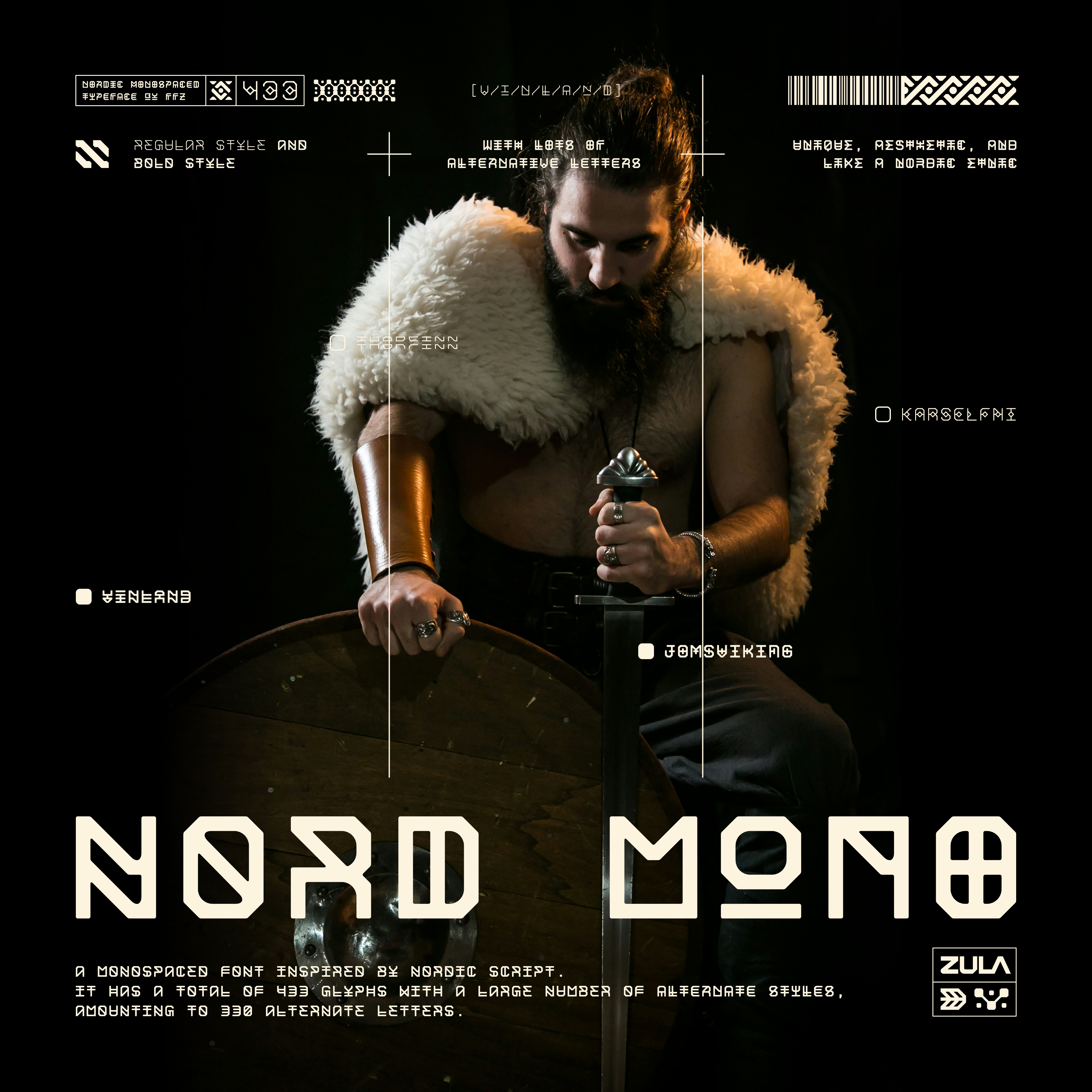 NORD MONOSPACED TYPEFACE FAMILY - Font For Zula™ 19.png