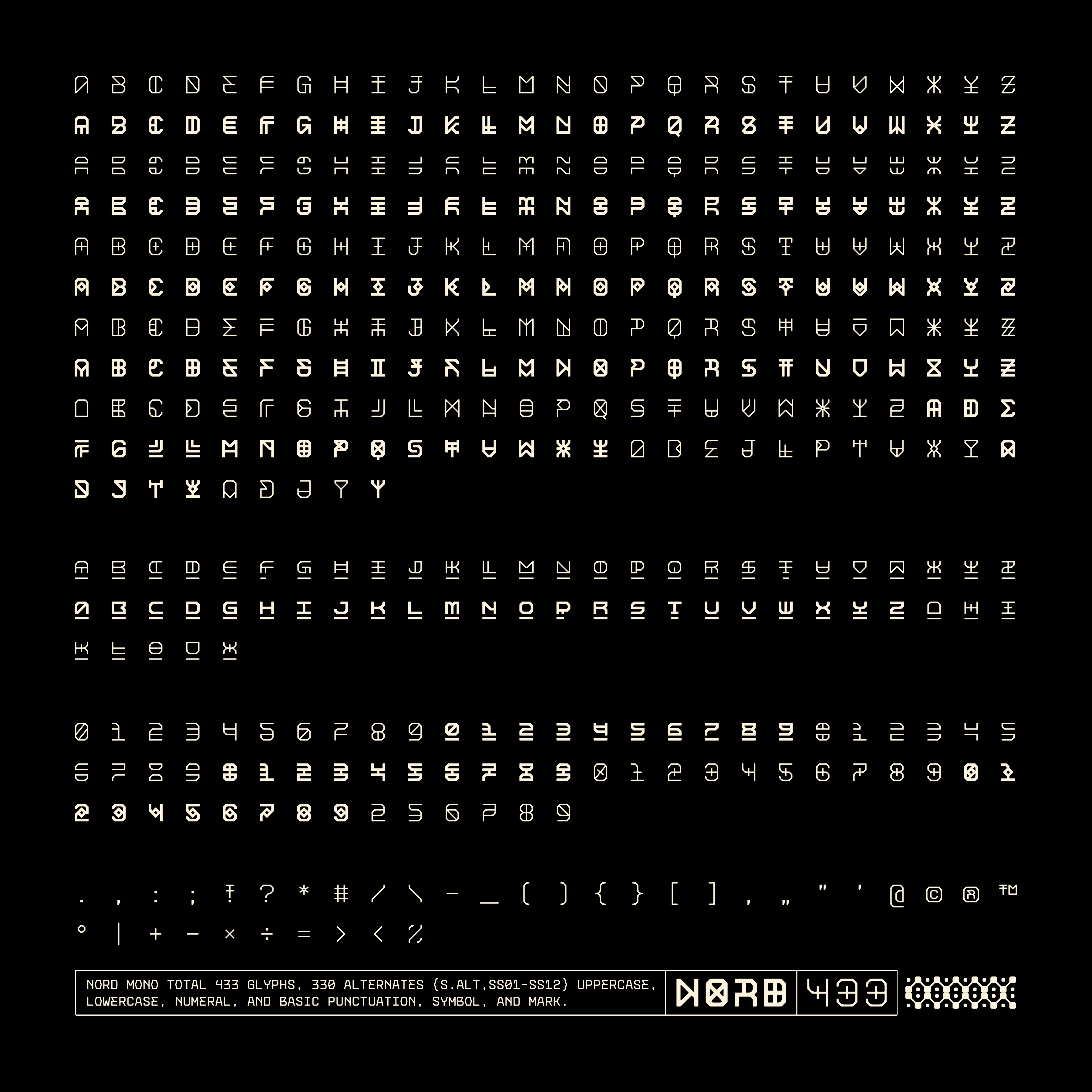 NORD MONOSPACED TYPEFACE FAMILY - Font For Zula™ 3.png