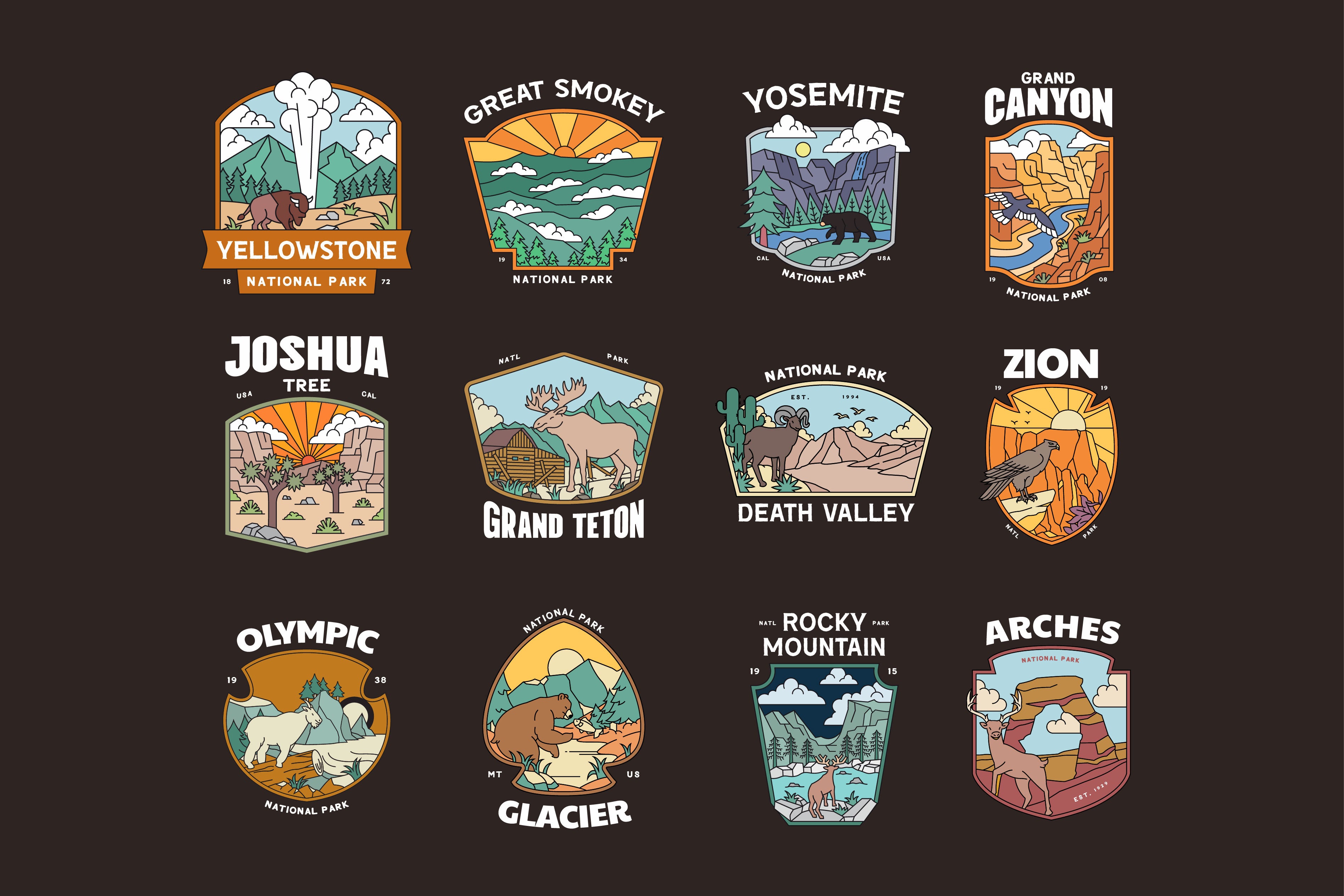 National Park Illustration Vol. 01 - Skilline Supply Co 1.jpg