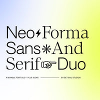 Neo Forma Sans + Serif Font Duo