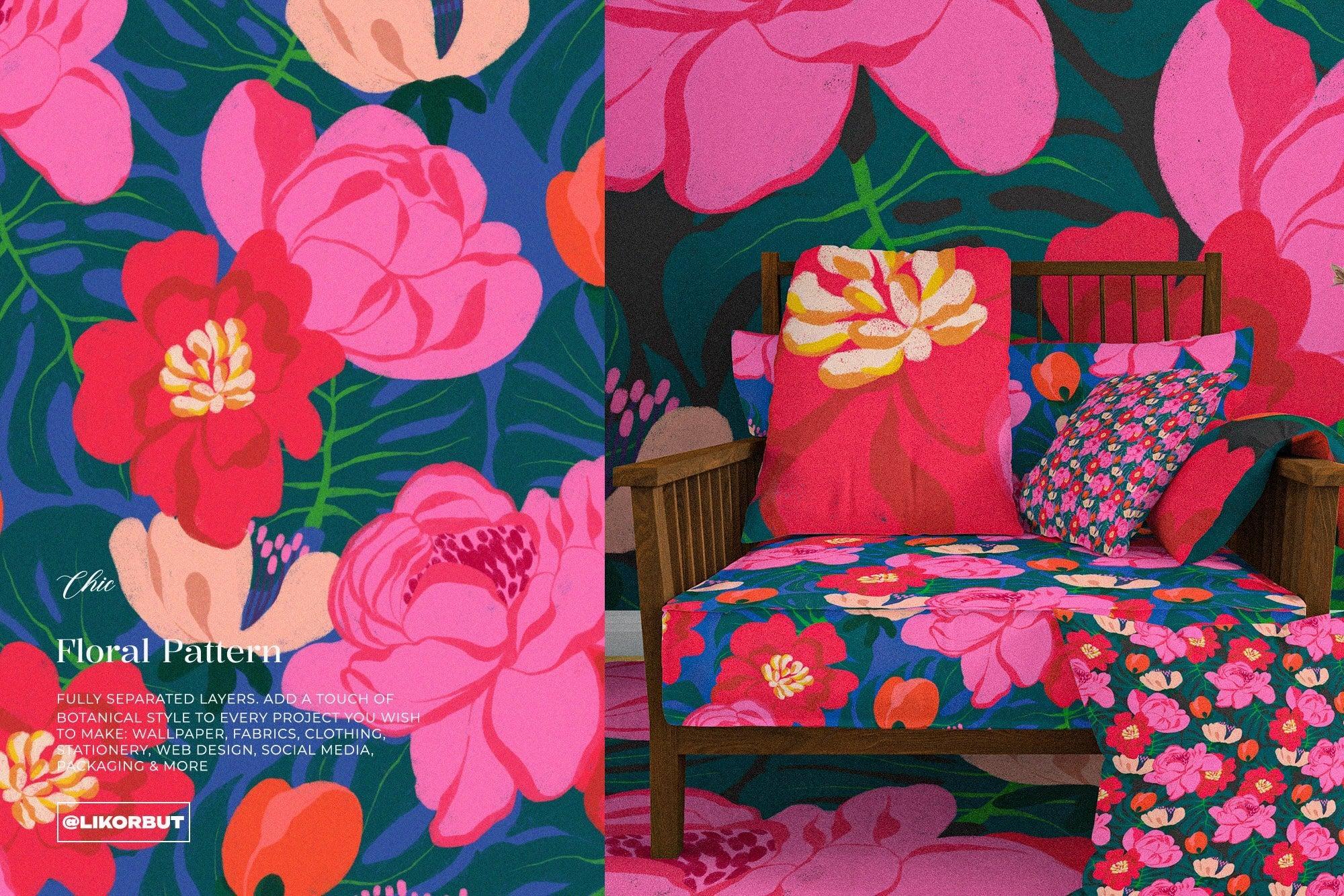 PINK Bold Bloom Abstract Flower Pattern - likorbut 2.jpg