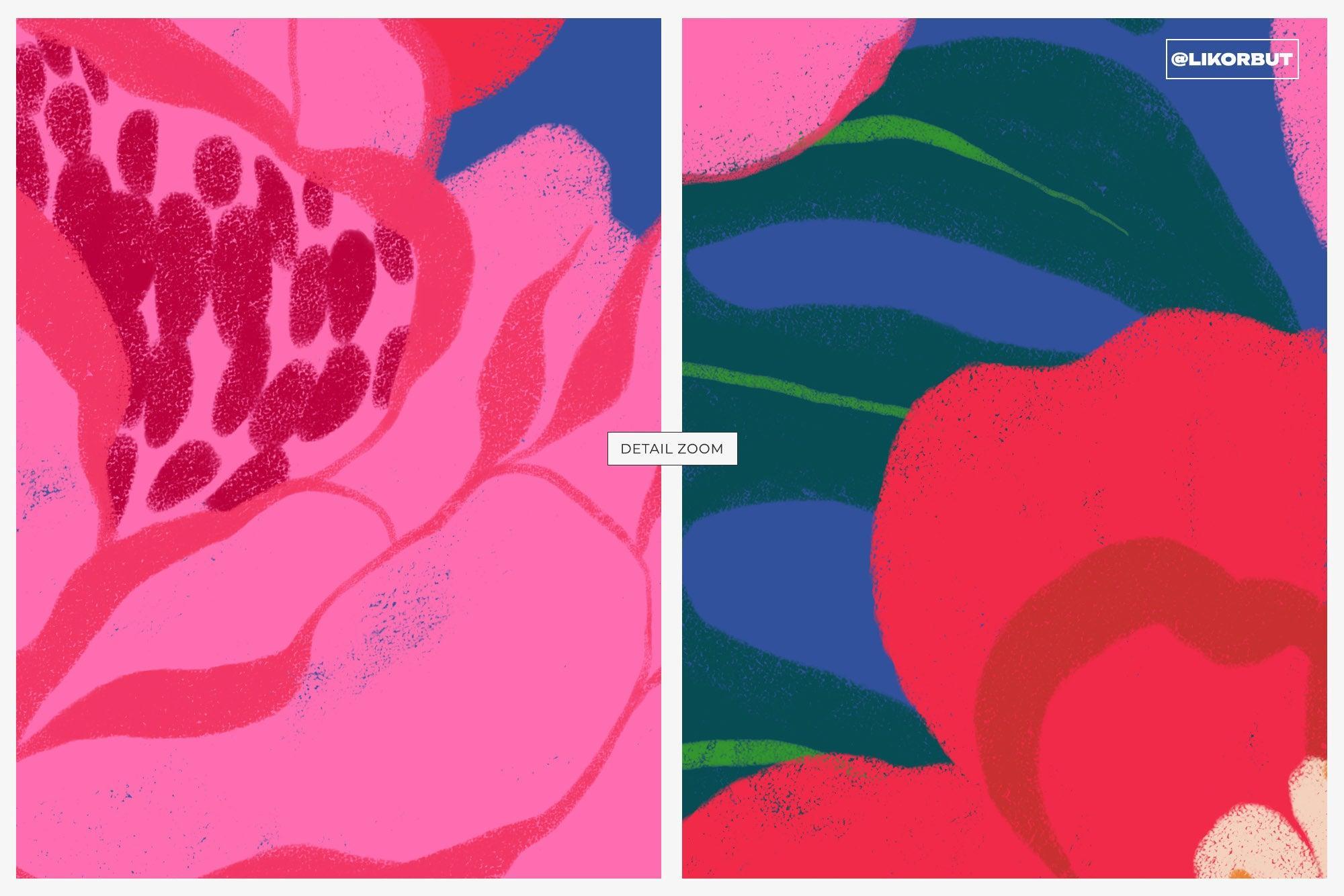 PINK Bold Bloom Abstract Flower Pattern - likorbut 5.jpg