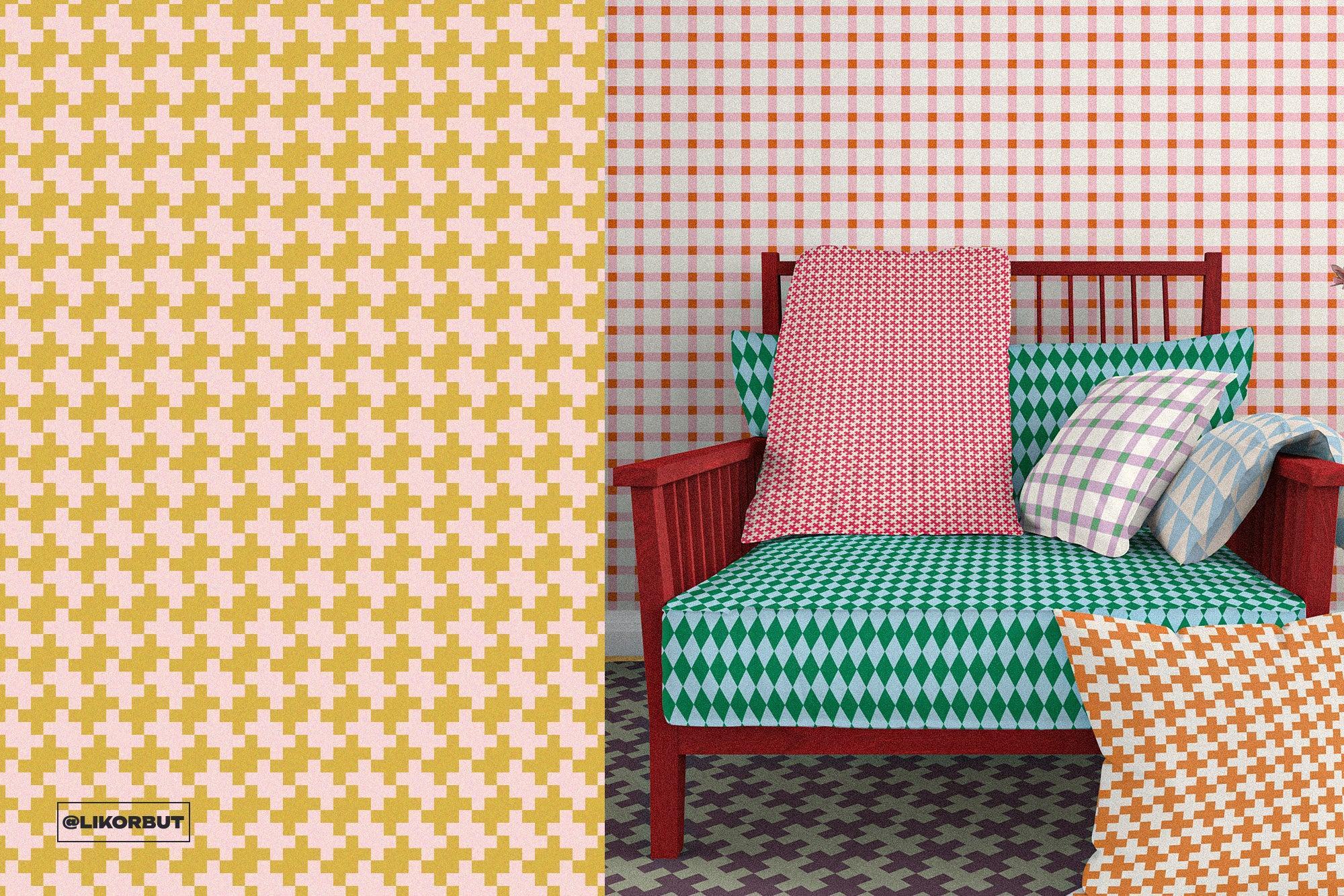 PIXEL Cozy Vintage Geometric Pattern Set - likorbut 3.jpg