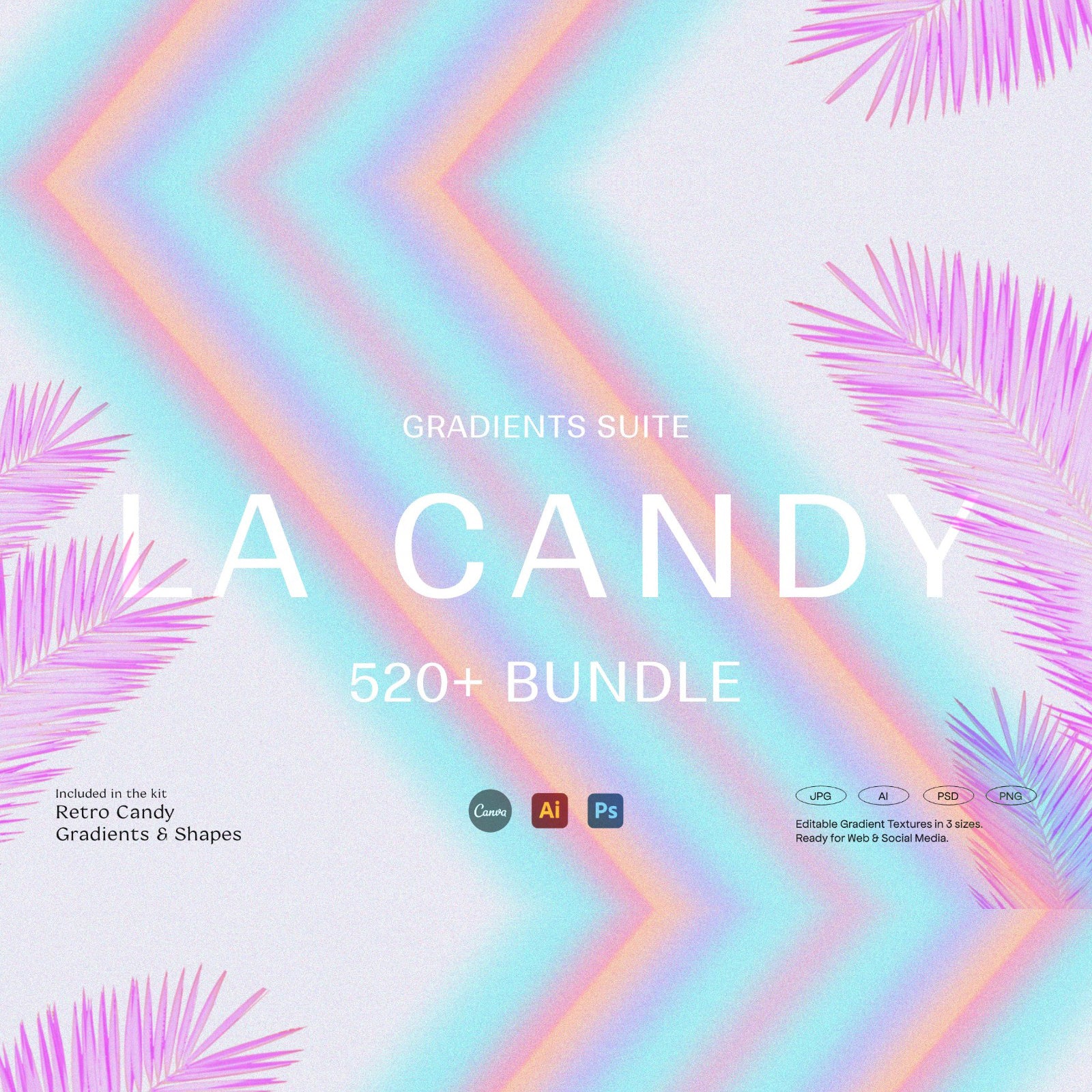 LA Candy Gradients & Shapes Bundle