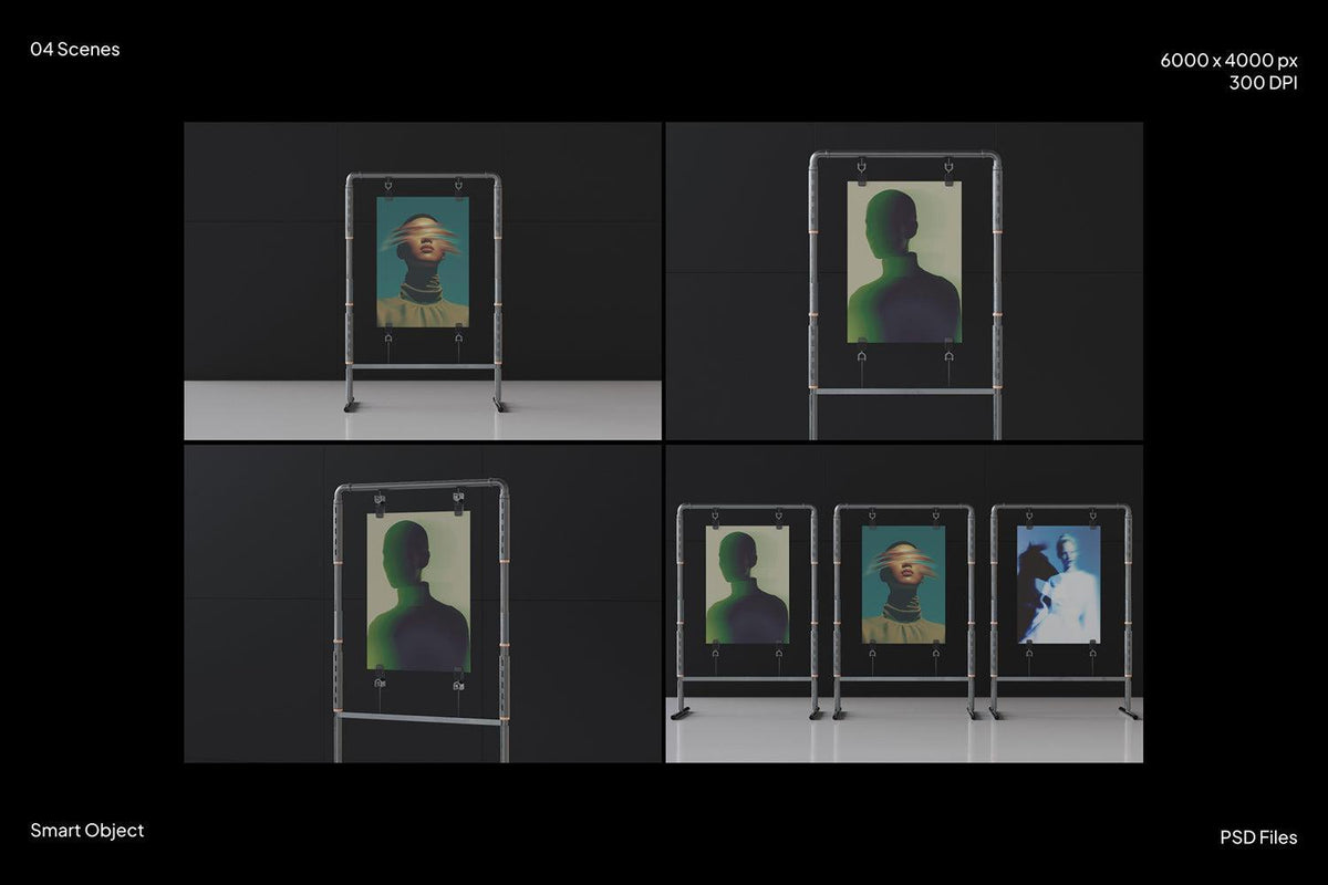 Poster Display Mockups by Afterimagine