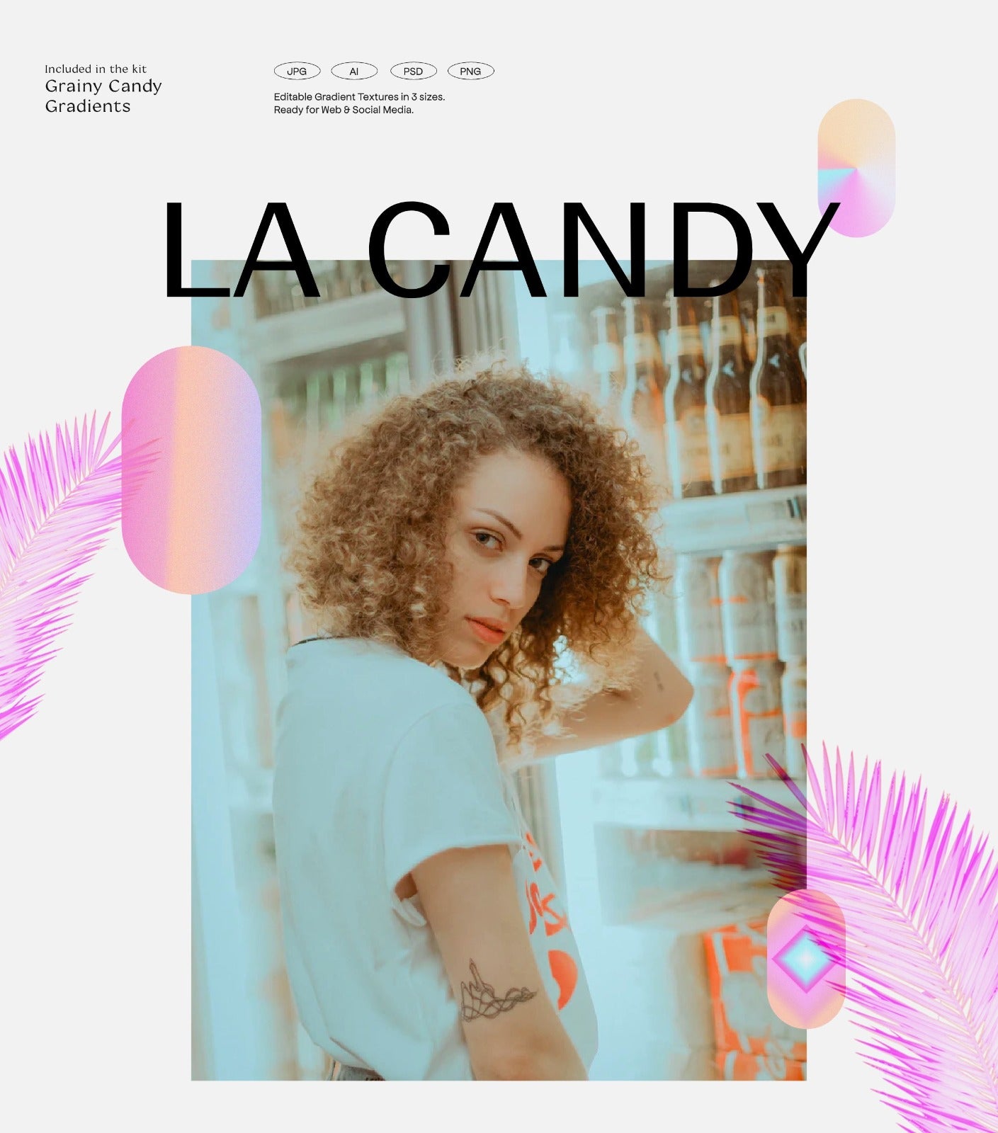 LA Candy Gradients & Shapes Bundle