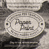 Retro Paper Print Effect