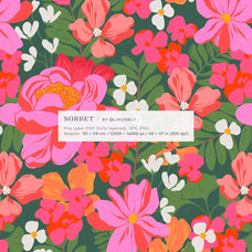 SORBET Bold Bloom Tropical Flower Pattern - likorbut 1.jpg