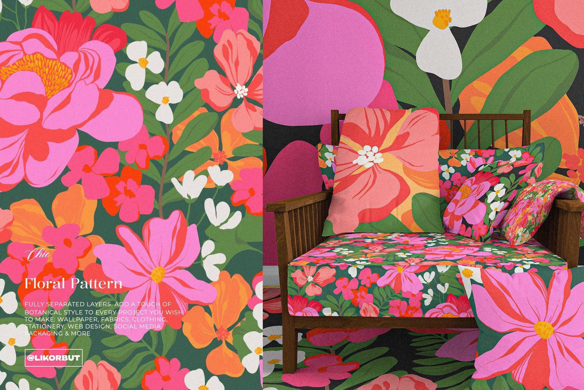 SORBET Bold Bloom Tropical Flower Pattern - likorbut 4.jpg