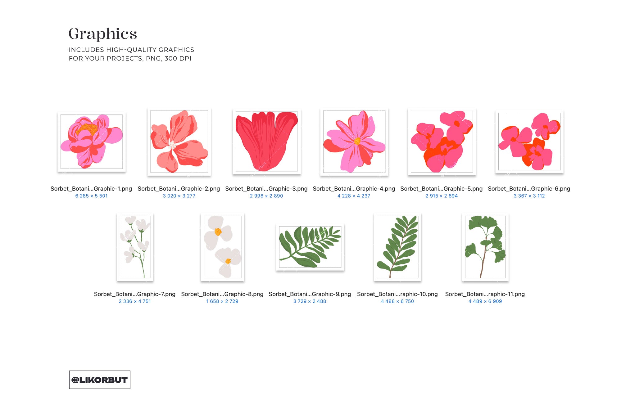 SORBET Bold Bloom Tropical Flower Pattern - likorbut 5.jpg