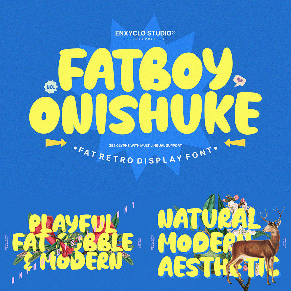 NCL Fatboy Onishuke - ファットレトロフォント