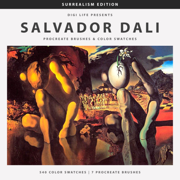 Salvador Dali Procreate Kit - Digi Life 1.webp