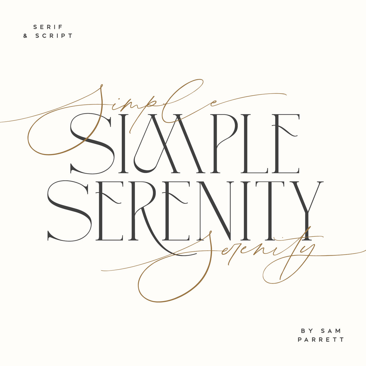 Simple Serenity Serif & Script by Set Sail Studios