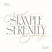 Simple Serenity Serif & Script