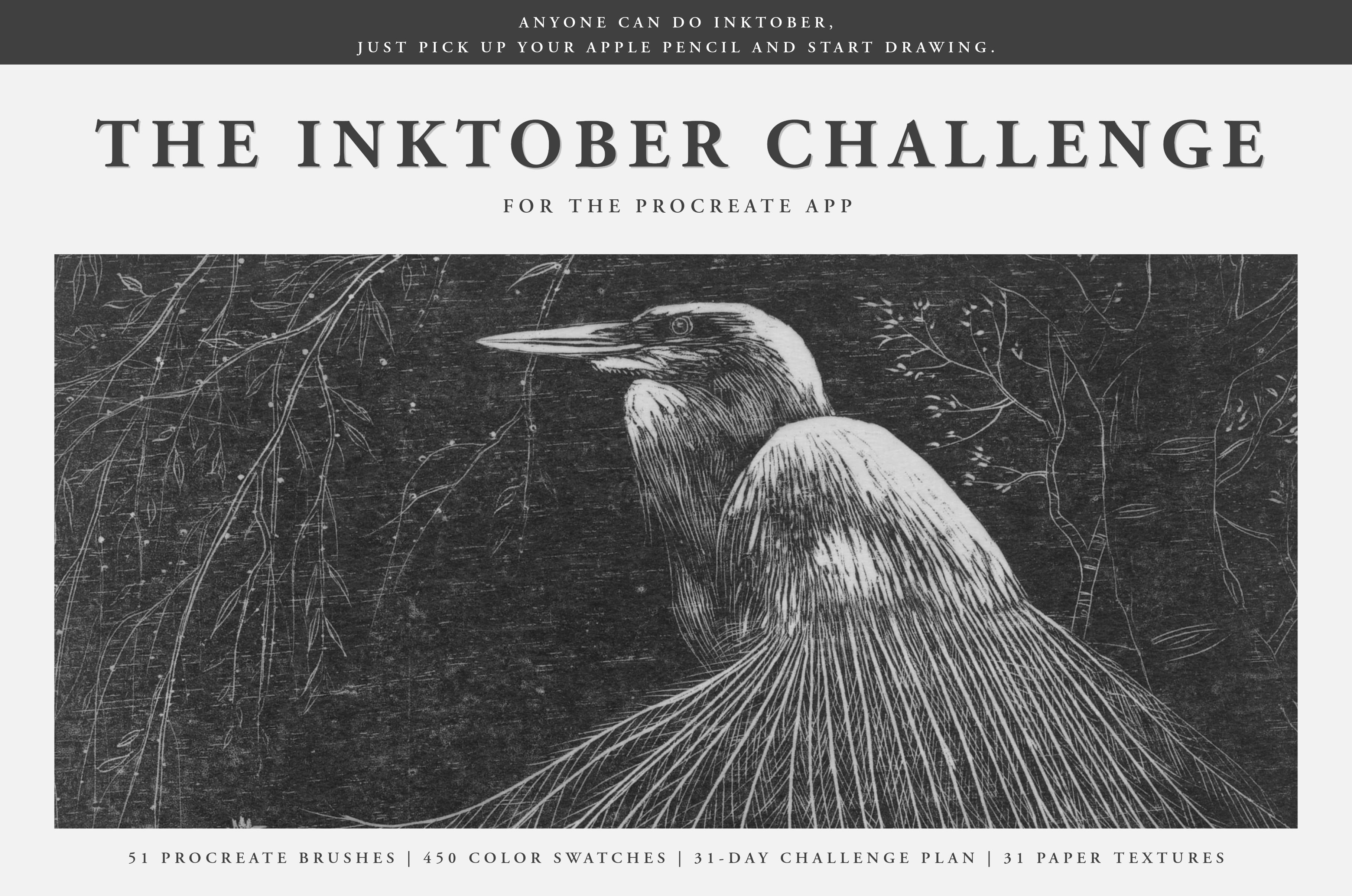 The Inktober Challenge (2025) Procreate Kit - Digi Life 1.jpg