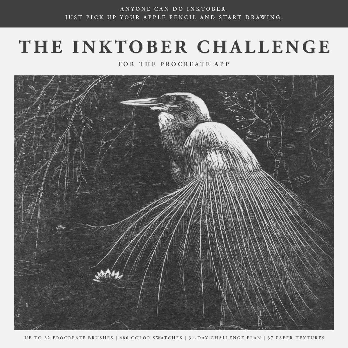 The Inktober Challenge (2025) Procreate Kit - Digi Life 1.png