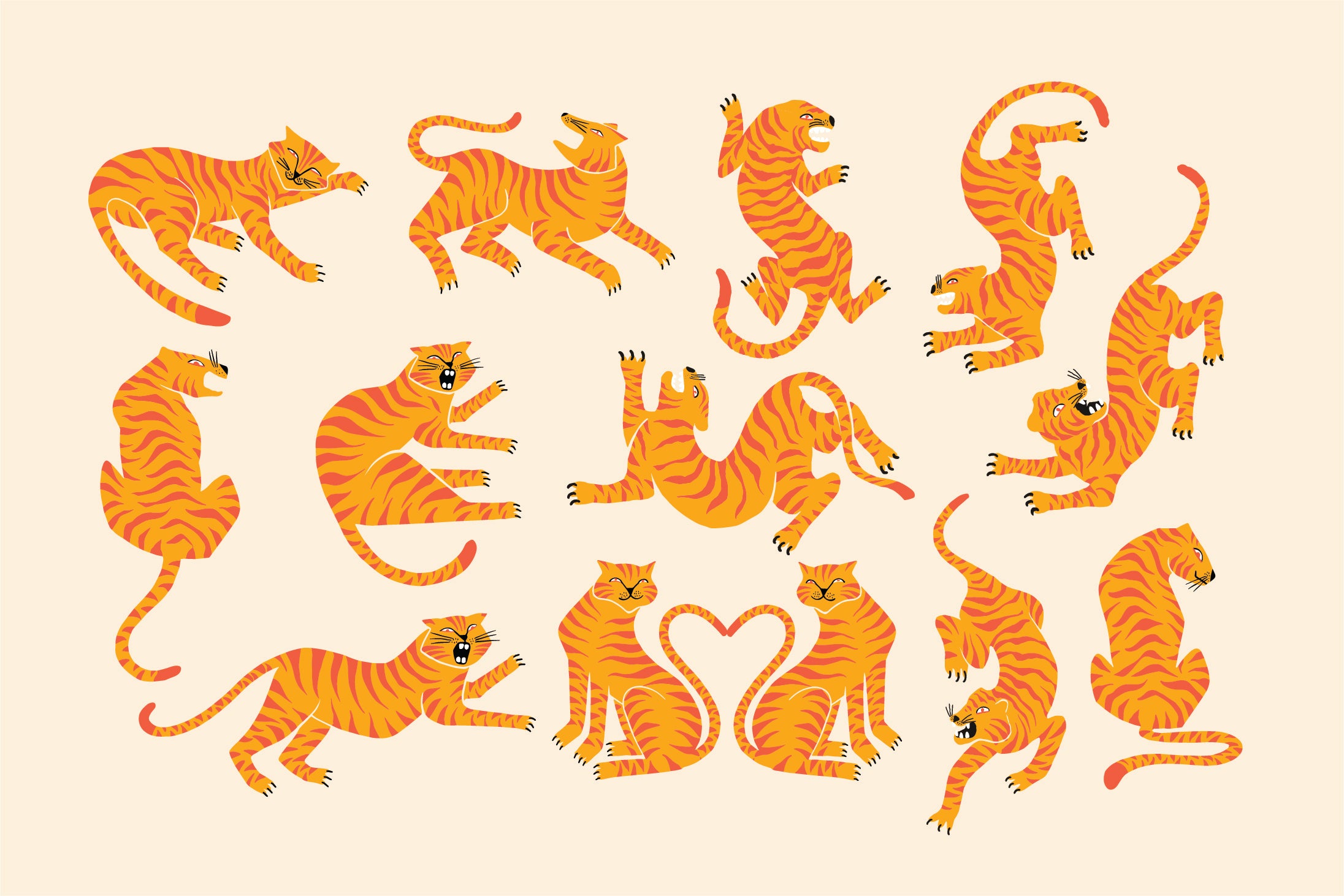 Tiger Illustrations Bundle - Skilline Supply Co 1.jpg