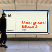 Underground Urban Billboard Mockup