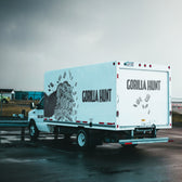Box Truck Mockup — Overcast Parking