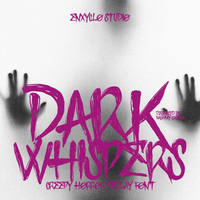 DARK WHISPERS — Creepy Horror Font
