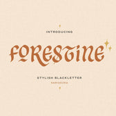Forestine - Stylish Blackletter