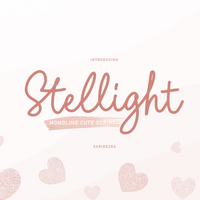 Stellight - Monoline Cute Script