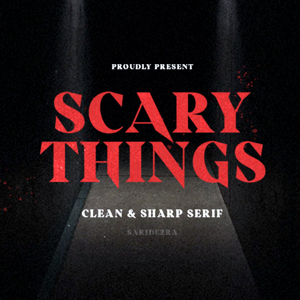 Scary Things - Sharp Serif by Sarid Ezra