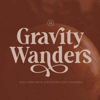 Gravity Wanders - Stylish Bold Serif