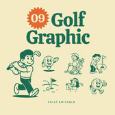 Golf Mascot Graphic